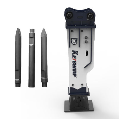190 mm Çizel Diametresi KS450 45-55 Tonluk Kazı Makinesi için Silenced Tip Hidrolik Kırıcı
