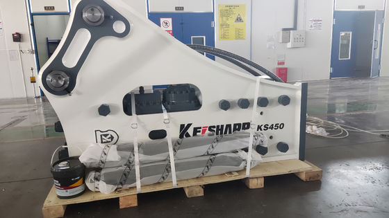 KS450 Yan Tipi Kaya Hidrolik Kırıcı Makinesi 190mm Çizel Diametresi
