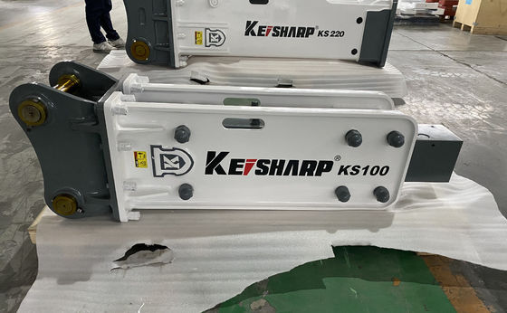 KS100 Kazıcı Hidrolik Kaya Kırıcı Makinesi Üst Tipi 75mm Çizel Diametresi