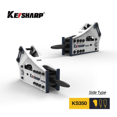 KS350 Yan Tipi Hidrolik Kırıcı 165mm Çisele 150-300bpm Kazı Makinesi Kaya Kırıcı