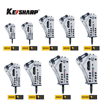 Kazı makinesi takılı 190 mm çaplı yan tip hidrolik kırıcı