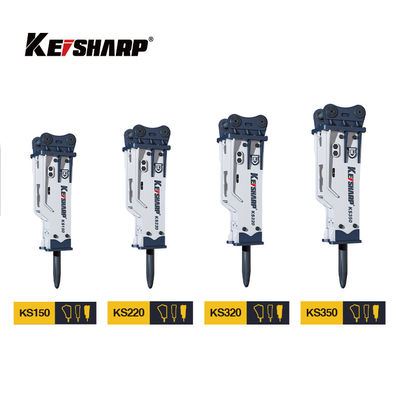 KS550 200mm Çisel Kutusu Tipi Ekskavatör Madencilik / Metallürji için Hidrolik Kırıcılar