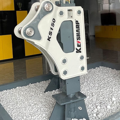 KS150 Yan Tipi Hidrolik Kırıcı 100mm Çizel Diametresi 350-700bpm Kazı Makinesi için Hidrolik Çekiç