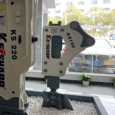 KS150 Yan Tipi Hidrolik Kırıcı 100mm Çizel Diametresi 350-700bpm Kazı Makinesi için Hidrolik Çekiç