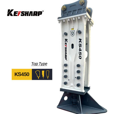 KS450 Top Tip 190mm Çisel Kazıcısı Demiryolu / Mimarlık için Hidrolik Kaya Kırıcı