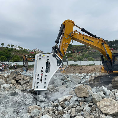 KS120 Yan Tipi Hidrolik Kırıcı 85mm Çisel Kazı Makinesi Beton Kırıcı