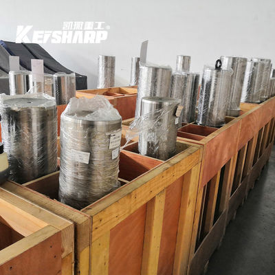Kazı makinesi Hidrolik kırıcı piston dökme çelik malzemesi KS100 KS120 KS150