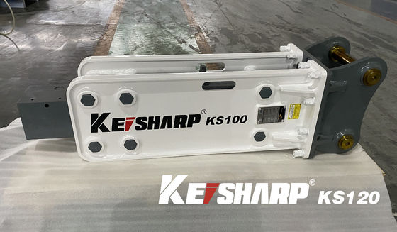 KS120 Top Tipi 85mm Çisel Hidrolik Kırıcı 13 Tonluk Kazı Makinesi İçin