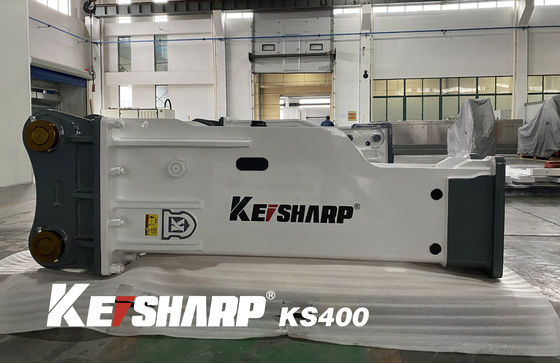 KS400 Silenced Tip Hidrolik Kırıcı 175mm Çizel Diametresi Uygun 40 ~ 50 Ton Ekskavatör