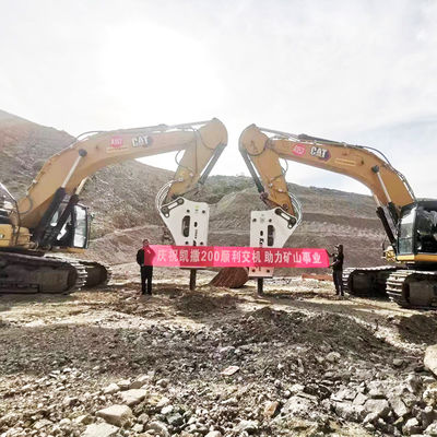 5350 Kg Ağır Hidrolik Kaya Kırıcı Kullanım Direnci Alloy 195mm Çisel Kaya Kırıcı