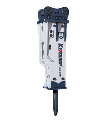 KS220 Silenced Tipi Hidrolik Kazı Makinesi Kırıcı 140mm Çizel Diametresi