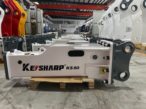 KS80 68mm Çisele Dayanıklı Çeşitlilikli Demolisyon Projeleri İçin Hidrolik Kırıcı