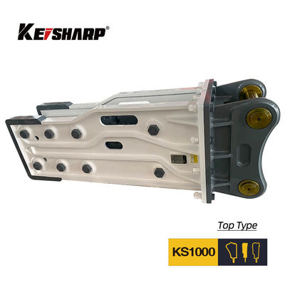 160-180 Bar Top Tip Kırıcı 20-27 ton kazıcı için 140 mm Çizel Diametresi