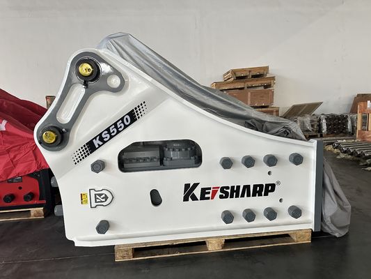KS550 Yan Tipi Hidrolik Kırıcı 200 mm Çisel Match 50-55t Ekskavatörü ile