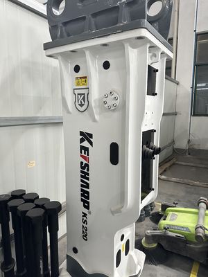 KS220 Kutu Tipi 16-22 Tonluk Kazı Makinesi için Hidrolik Kırıcı 140mm Çizel Diametresi