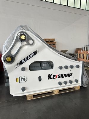 KS550 Yolu İnşaatı Ekskavatörü için 200 mm Çizel Diametresiyle Yan Tipi Hidrolik Kırıcı