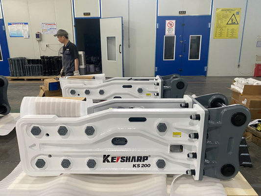 KS200 En iyi tip hidrolik kırıcı 135mm Çizel çapı 18-22 ton kazıcı için