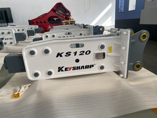 KS120 Kazıcı Hidrolik Kaya Kırıcı Makinesi Üst Tipi 85 mm Çizel Diametresi