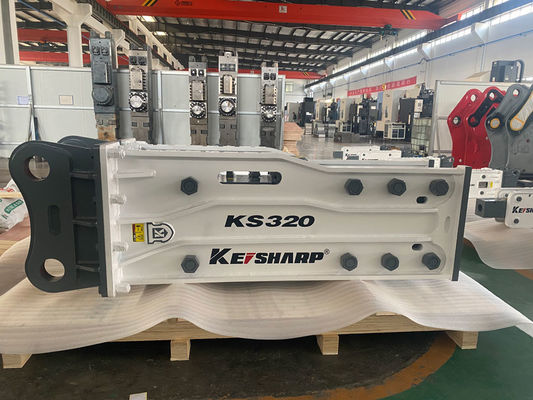 KS320 Top Tipi Kaya Hidrolik Kırıcı Makinesi 155mm Çizel Diametresi