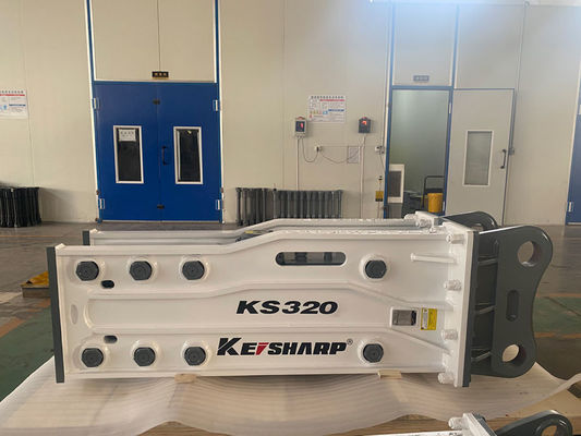 KS320 Top Tip 155mm Çisel Kazı makinesi Demiryolu / Mimarlık için Hidrolik Kaya Kırıcı