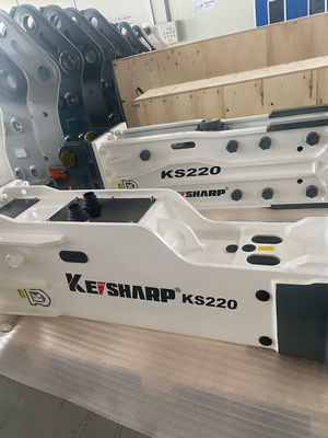 KS220 Kutu Tipi Kaya Hidrolik Kırıcı Makinesi 140mm Çizel Diametresi