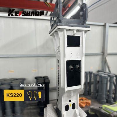 KS220 Kutu Tipi Kaya Hidrolik Kırıcı Makinesi 140mm Çizel Diametresi
