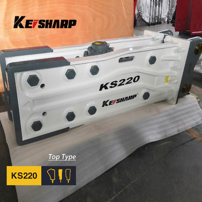 KS220 Top Tipi Kaya Hidrolik Kırıcı Makinesi 140mm Çizel Diametresi