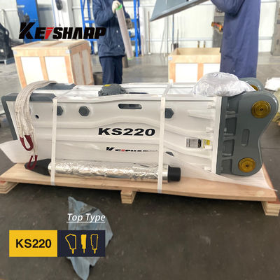 KS220 Top Tipi Kaya Hidrolik Kırıcı Makinesi 140mm Çizel Diametresi