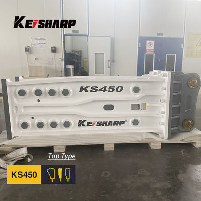 KS450 Kaz makinesi Hidrolik Kaya Kırıcı Makinesi Üst Tipi 190mm Çizel Diametresi